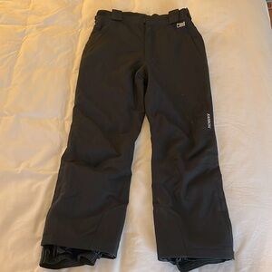 Karbon Black Teen Ski Pants. Kids Size 12